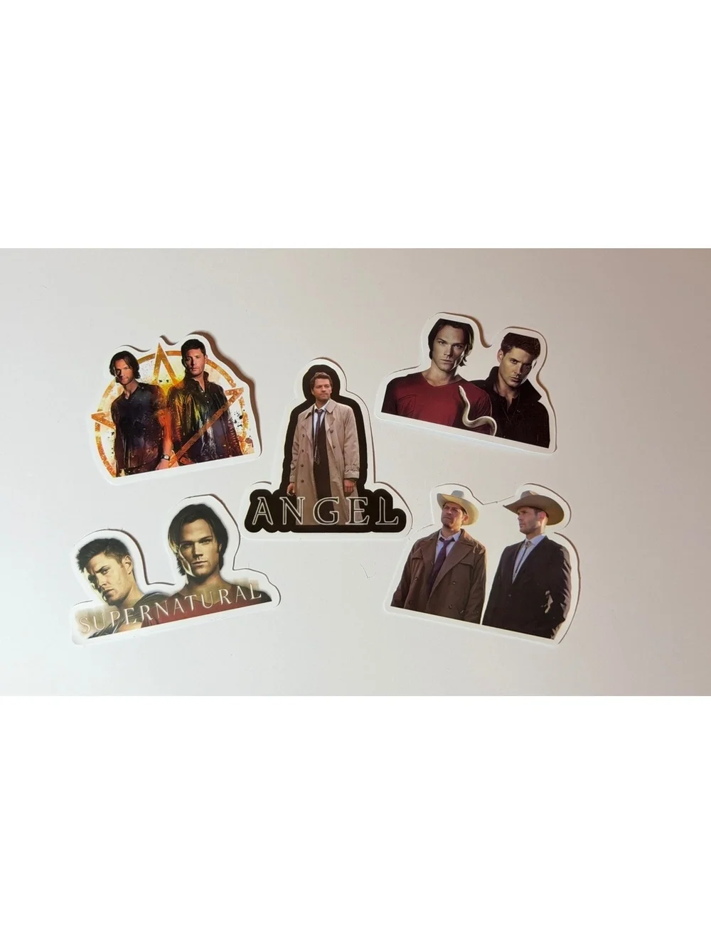 Supernatural Stickers. 5 pack Castiel Dean Sam